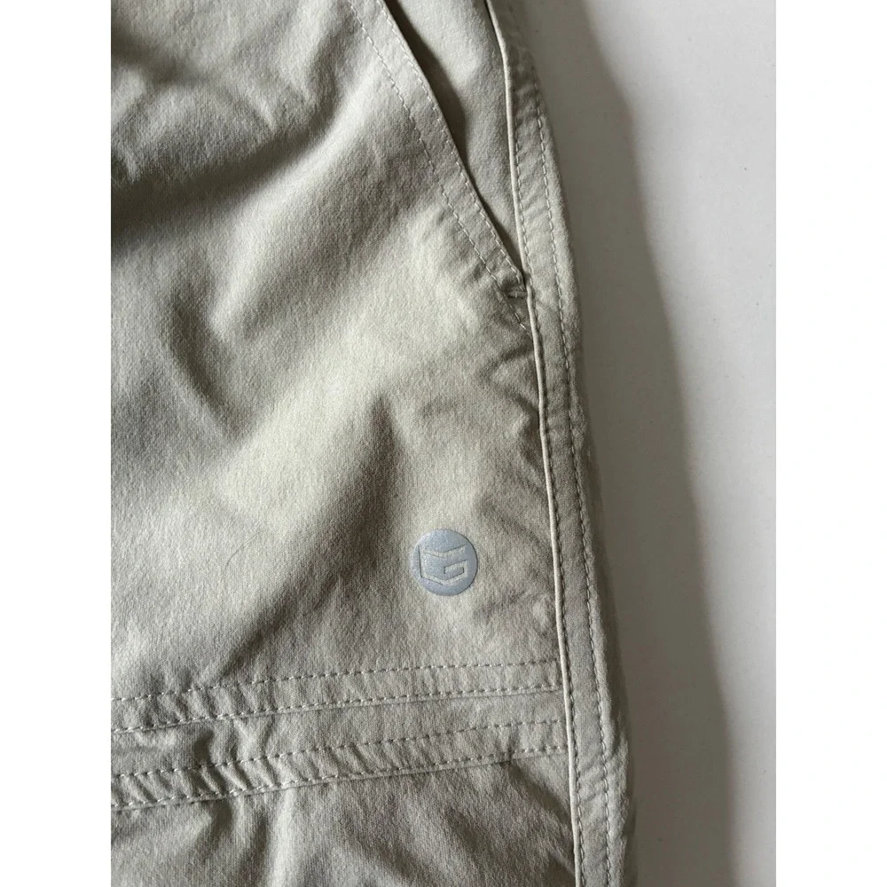 New GRADUAL‎ Women's hiking Beige Nylon Spandex Stretch Cargo Shorts Size XL